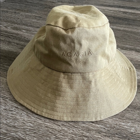 Acacia Bucket Hat Women’s One Size Cotton Neutral Beachwear Palm - Picture 1 of 5